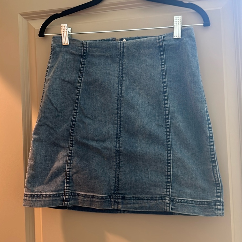 Free People Denim/Jean Skirt